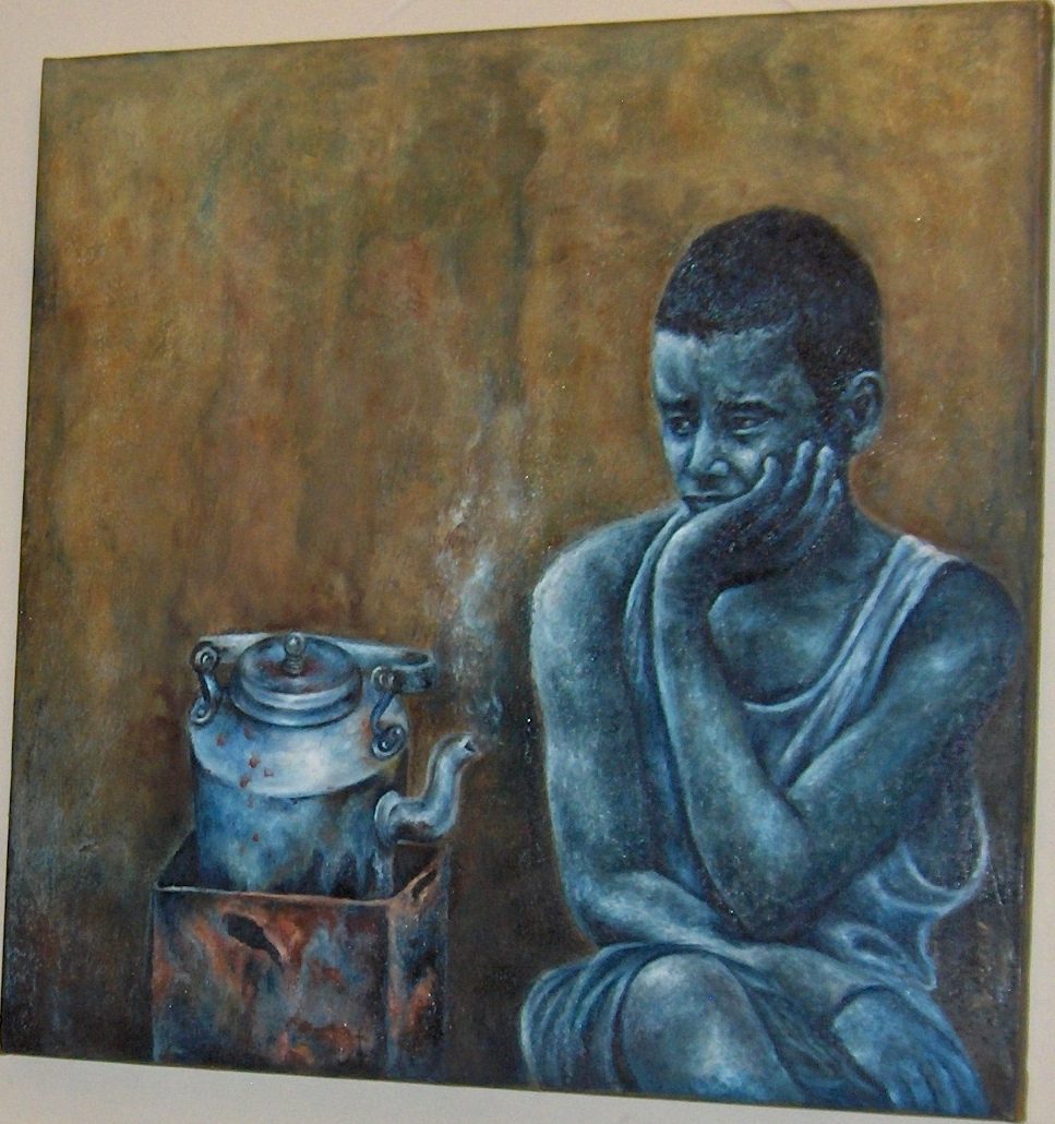 The Chai Boy — oil on canvas