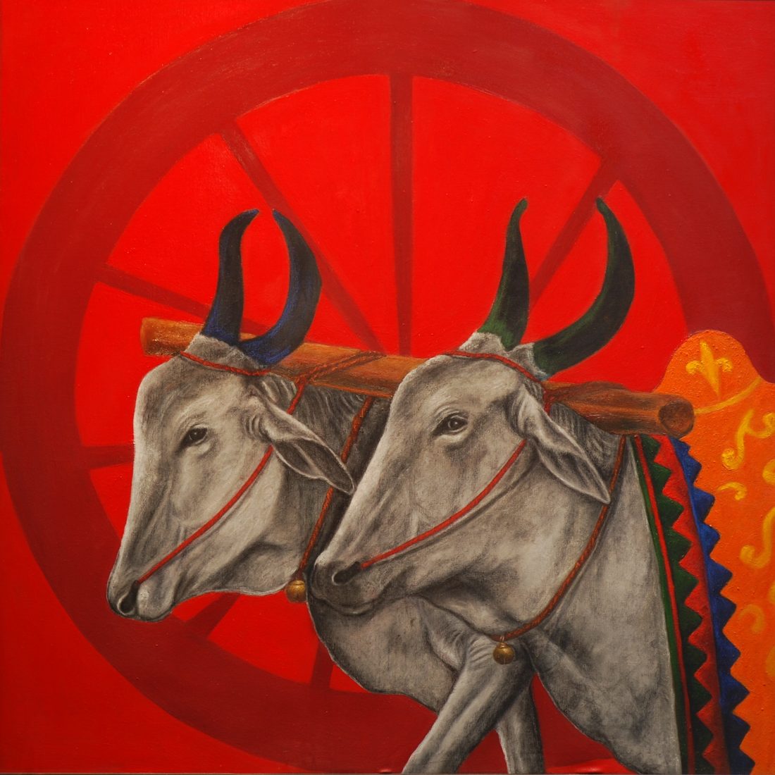 The Bullocks — oil on canvas