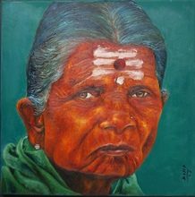 Portrait I — The Elder Woman — oil on canvas