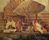 The Boatmen — oil on canvas